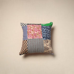 Tagai patchwork cushion cover (16 x 16 in) 64 - handcrafted