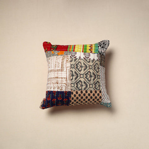 Tagai patchwork cushion cover (16 x 16 in) 68 - handcrafted