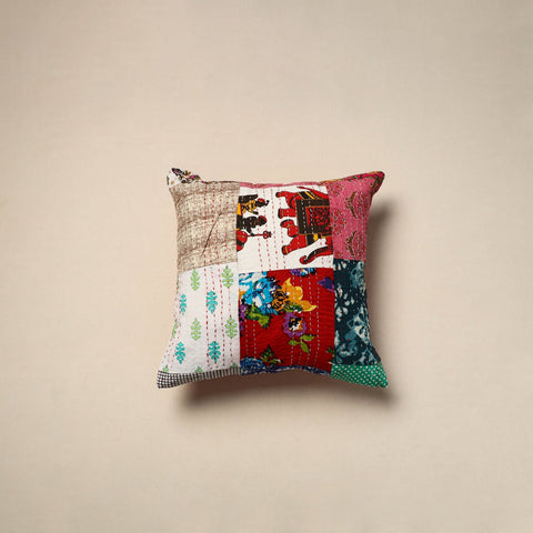 Tagai patchwork cushion cover (16 x 16 in) 69 - handcrafted