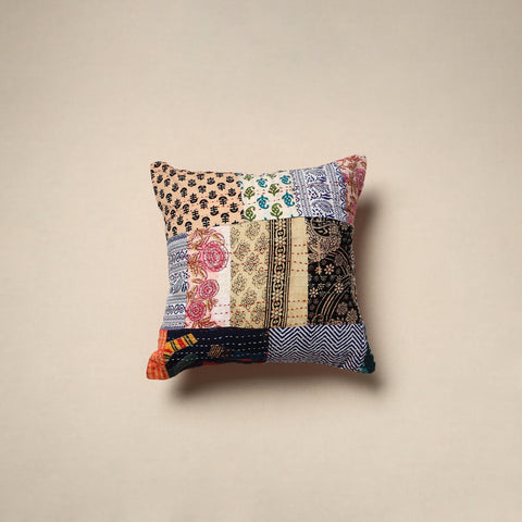Tagai patchwork cushion cover (16 x 16 in) 72 - handcrafted