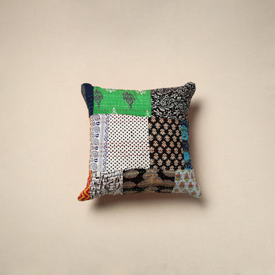 Tagai patchwork cushion cover (16 x 16 in) 77 - handcrafted