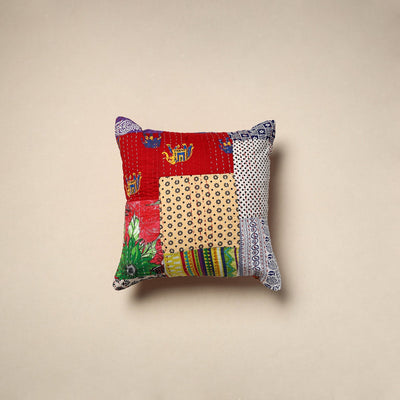 Tagai patchwork cushion cover (16 x 16 in) 81 - handcrafted