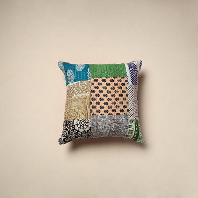 Tagai patchwork cushion cover (16 x 16 in) 83 - handcrafted