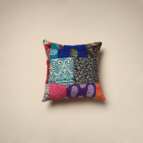Tagai patchwork cushion cover (16 x 16 in) 86 - handcrafted