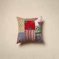 Tagai patchwork cushion cover (16 x 16 in) 90 - handcrafted