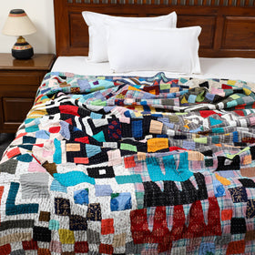 Multicolor - tagai patchwork quilt / gudri / blanket (90 x