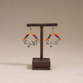 Multicolor - tanvi wooden beads earrings with german silver