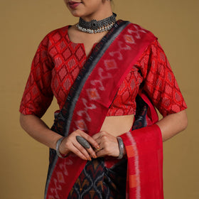 Multicolor Telia Rumal Handloom Cotton Pochampally Double Ikat Saree