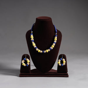 Multicolor - thread beads handmade necklace set 04
