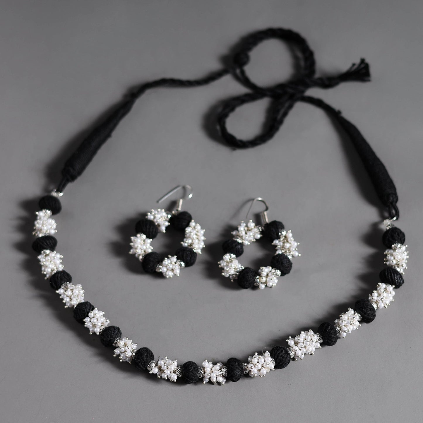 Buy Thread Beads Handmade Necklace Set Online