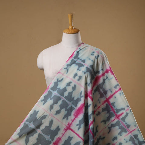 Black - tie-dye cotton shibori fabric 17 - handcrafted