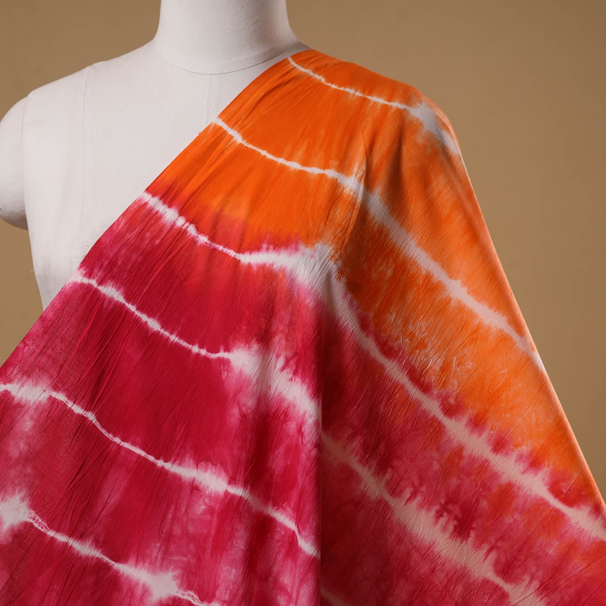 Tie-dye cotton shibori fabric 22 - handcrafted