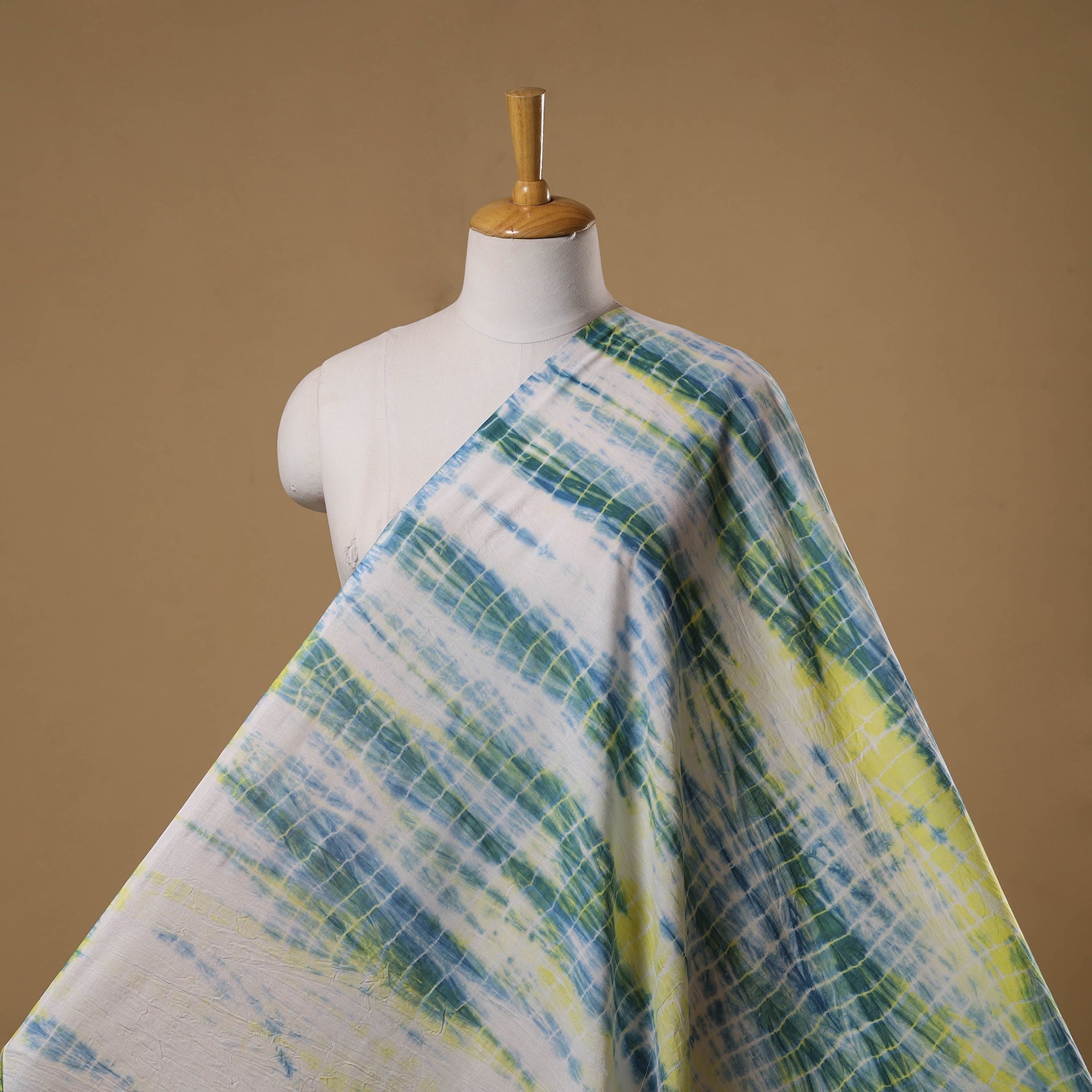 Tie-dye cotton shibori fabric 25 - handcrafted