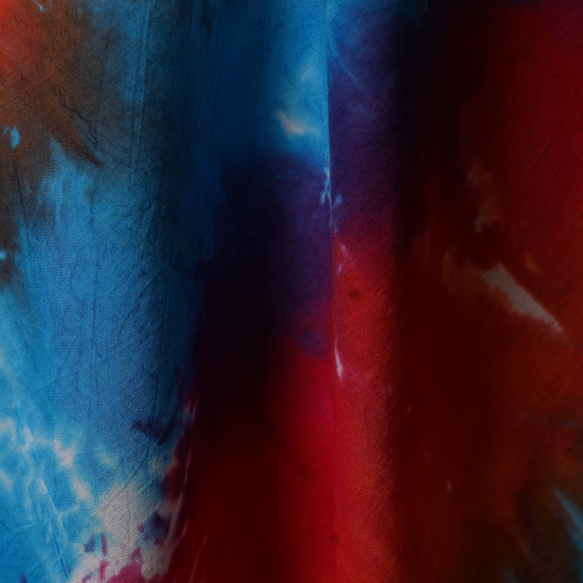 Tie-dye cotton shibori fabric 28 - handcrafted