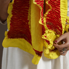 Buy multicolor Tie & Dye Gajji Silk Shibori Stole 