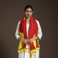 Buy multicolor Tie & Dye Gajji Silk Shibori Stole 