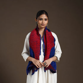  Multicolor Tie & Dye Gajji Silk Shibori Stole