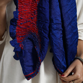  Multicolor Tie & Dye Gajji Silk Shibori Stole