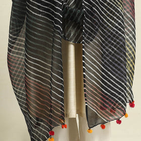 Buy Tie & Dye Multicolor Kota Doria Cotton Leheriya Dupatta