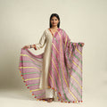 Tie & Dye Multicolor Kota Doria Cotton Leheriya Dupatta