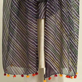 Multicolor - tie & dye kota doria cotton leheriya dupatta