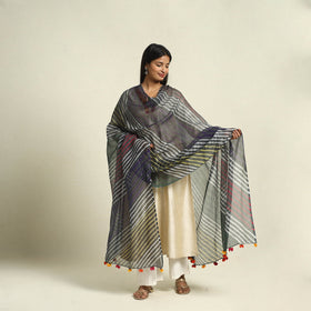 Buy Tie & Dye Multicolor Kota Doria Cotton Leheriya Dupatta