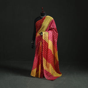 Tie-dye kota doria cotton leheriya saree 21 - handcrafted