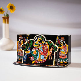 Multicolor Tikuli Art Handpainted Wooden Kitchen Tool Holder