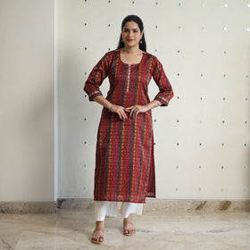 Multicolor - traditional cotton khun straight kurta