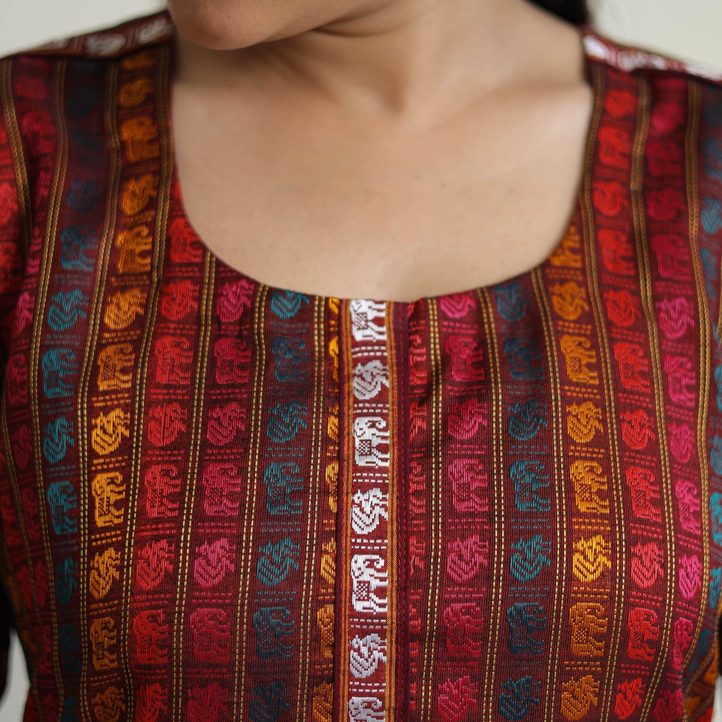 Multicolor - traditional cotton khun straight kurta