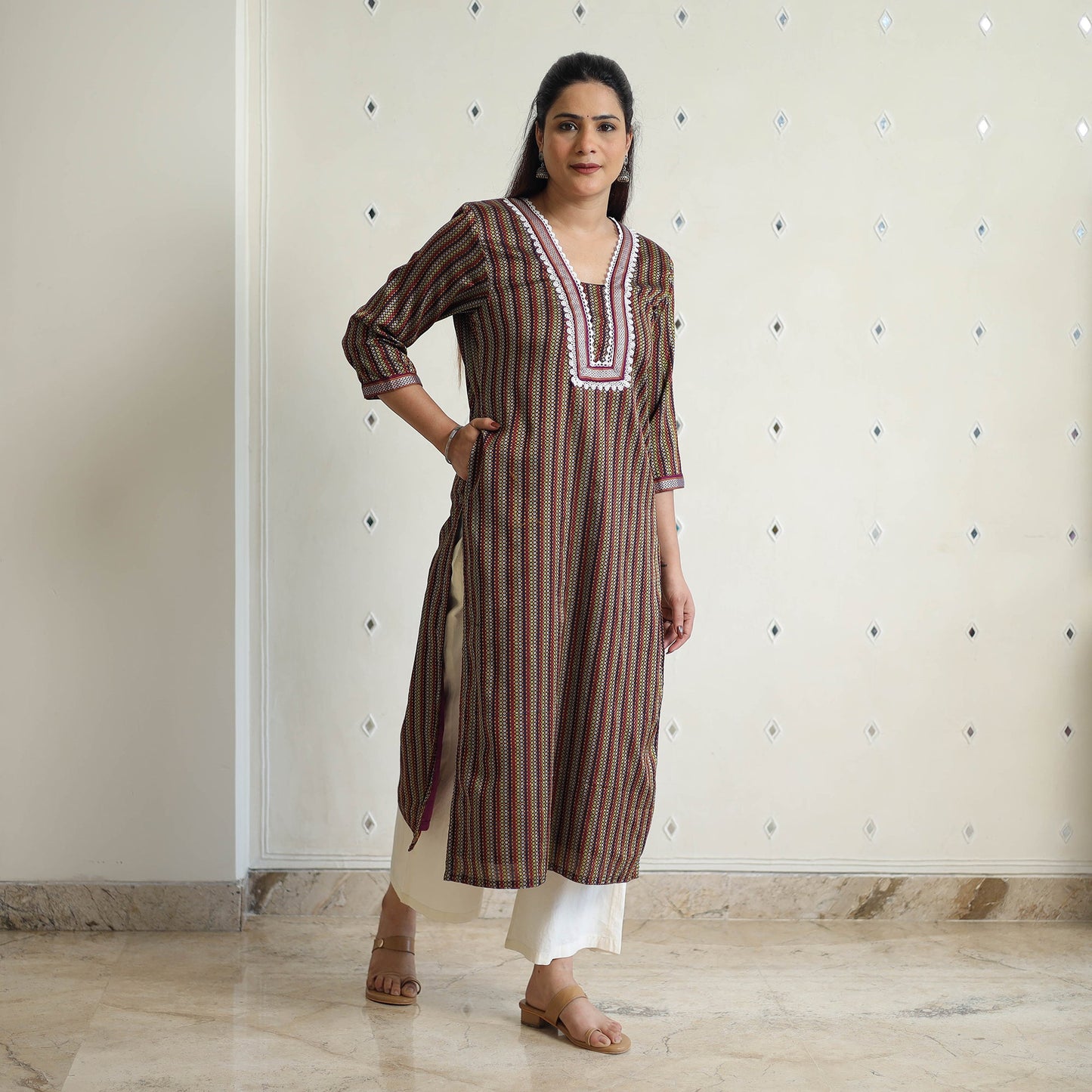 Traditional Khun Straight Kurta for Women