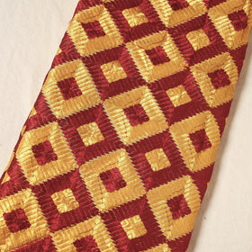 Buy Traditional Phulkari Embroidered Chinnon Fabric Online at iTokri.com