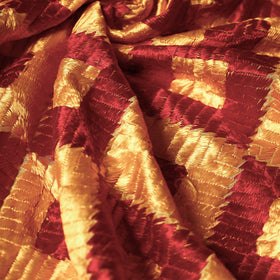 Buy Traditional Phulkari Embroidered Chinnon Fabric Online at iTokri.com