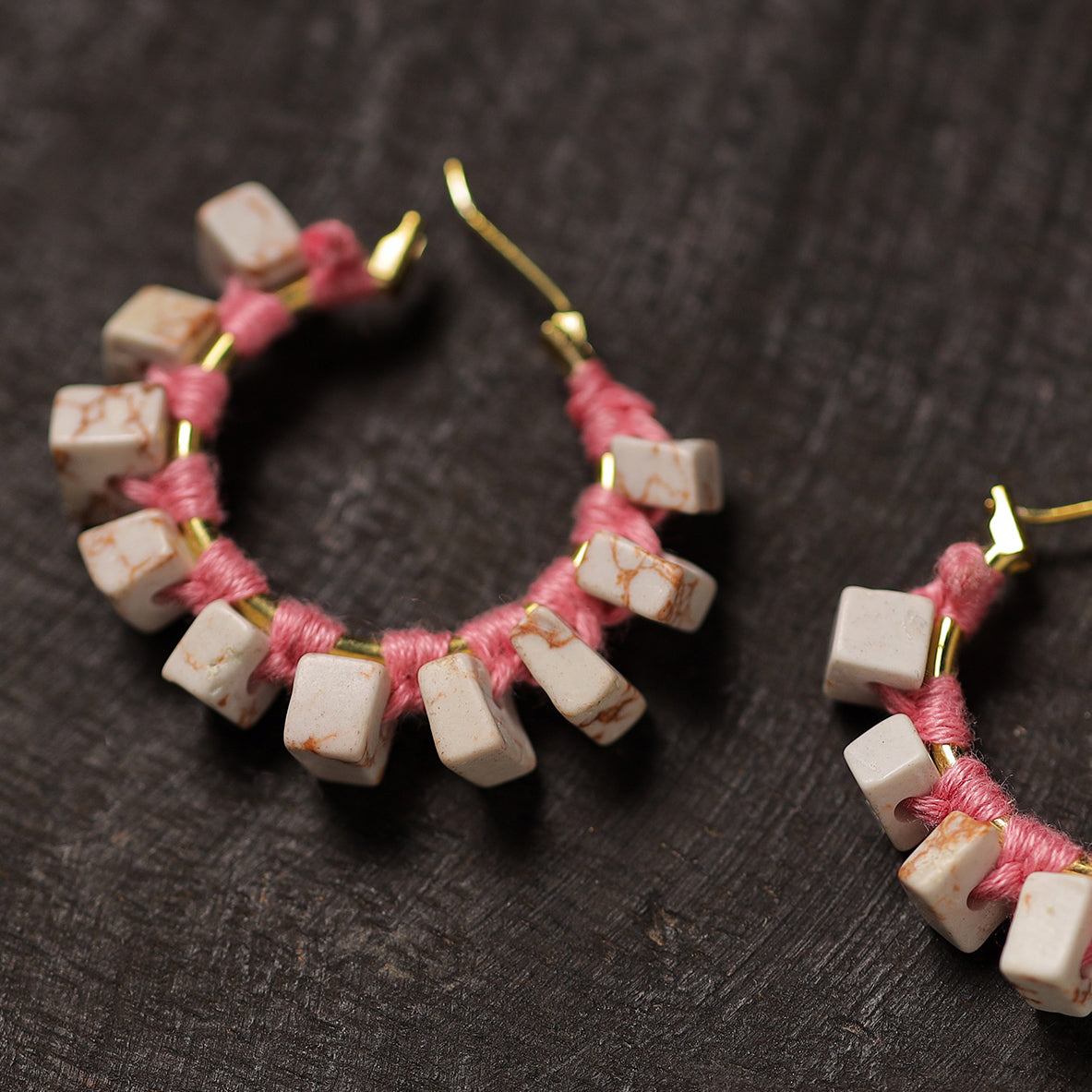  Trisha Handmade Thread & Stone Work Earrings 15 