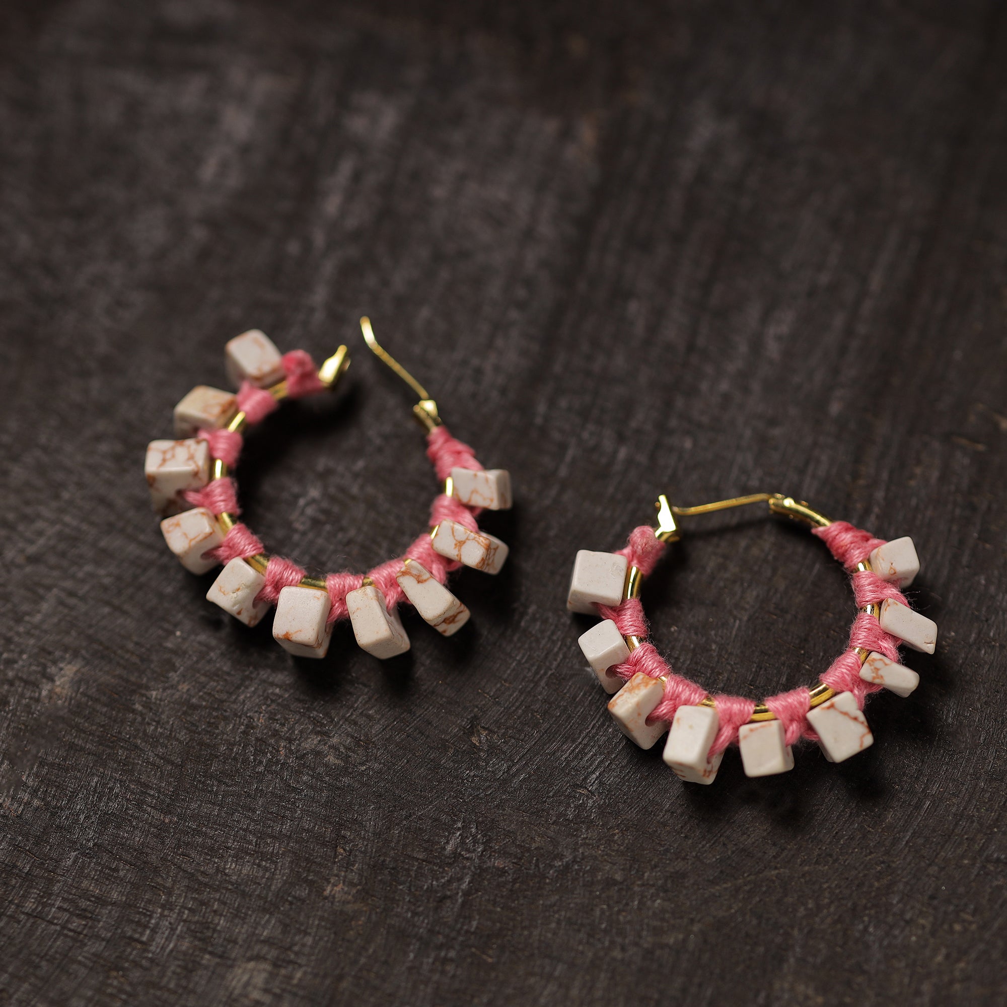  Trisha Handmade Thread & Stone Work Earrings 15 