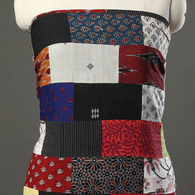 Multicolor - tukdi kaam patchwork cotton unstitched kurta