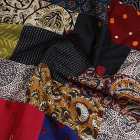 Multicolor - tukdi kaam patchwork cotton unstitched kurta