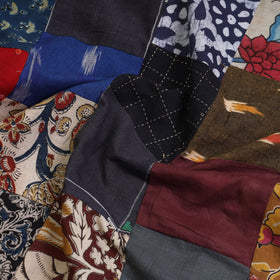  Tukdi Kaam Patchwork Cotton Kurta Material - (3.5 meter) 27 