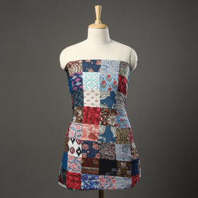 Multicolor - tukdi kaam patchwork cotton unstitched kurta