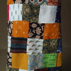 Multicolor - tukdi patchwork cotton unstitched kurta