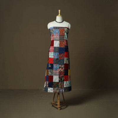 Multicolor - tukdi patchwork cotton unstitched kurta