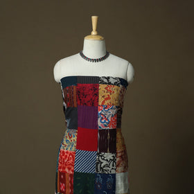 Multicolor - tukdi patchwork cotton unstitched kurta