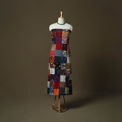 Multicolor - tukdi patchwork cotton unstitched kurta