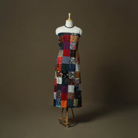 Multicolor - tukdi patchwork cotton unstitched kurta