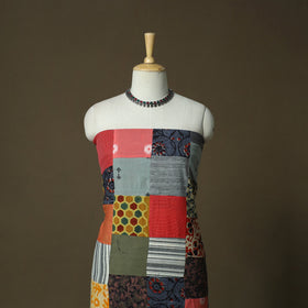 Multicolor - tukdi patchwork cotton unstitched kurta