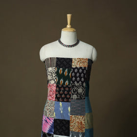 Multicolor - tukdi patchwork cotton unstitched kurta