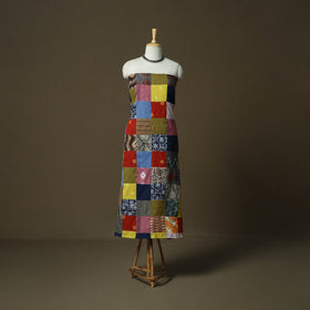 Multicolor - tukdi patchwork cotton unstitched kurta