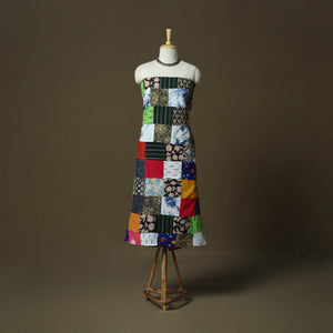 Multicolor - tukdi patchwork cotton unstitched kurta