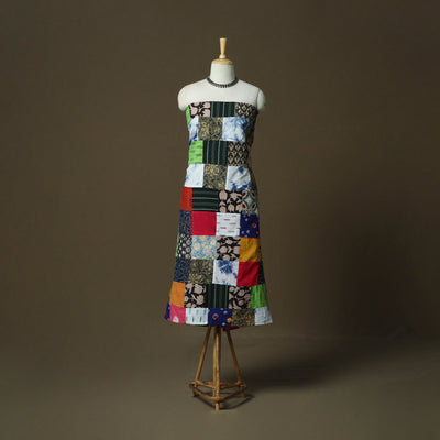 Multicolor - tukdi patchwork cotton unstitched kurta