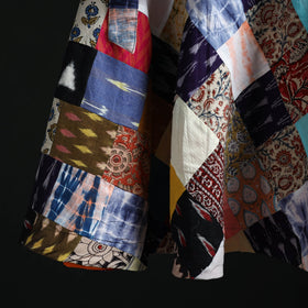 Tukdi patchwork cotton wrap around skirt 03 - handcrafted